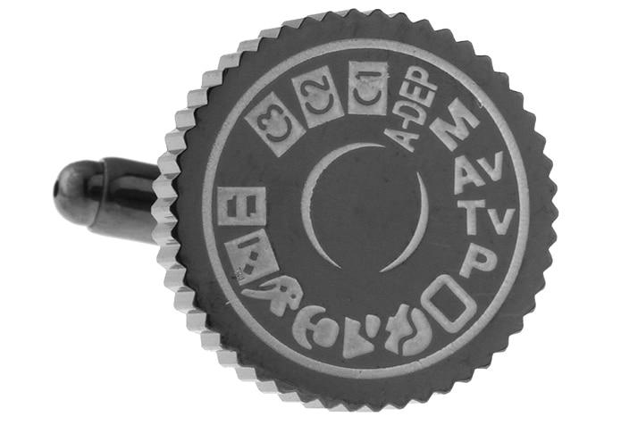 SLR Camera Dial Cufflinks - Minimum Mouse