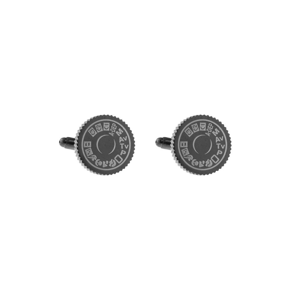 SLR Camera Dial Cufflinks - Minimum Mouse