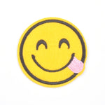 Smile Face Emoji Iron On Patch - Minimum Mouse