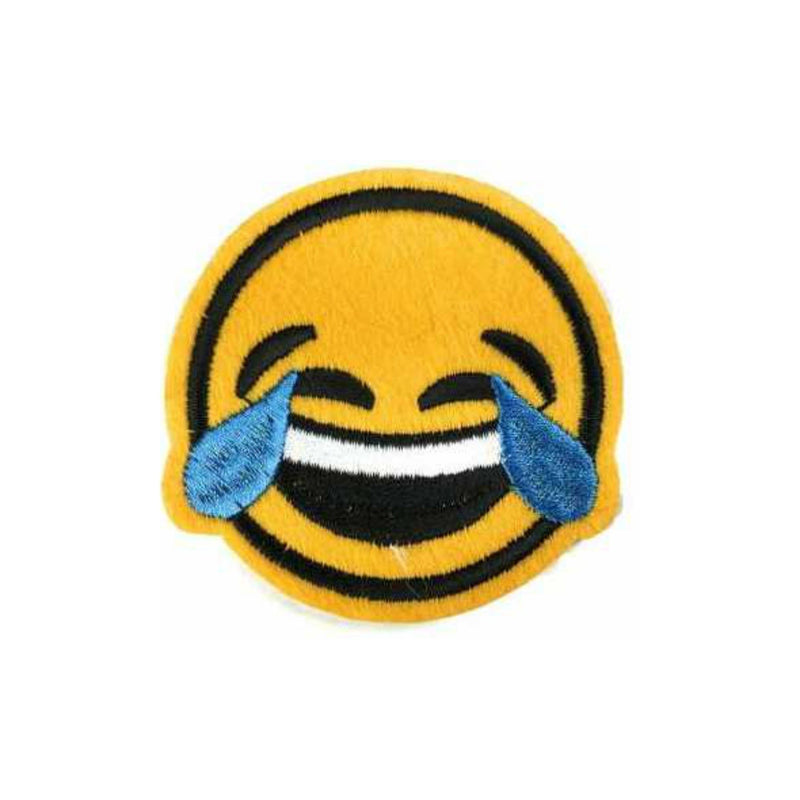 Smile Face Emoji Iron On Patch - Minimum Mouse
