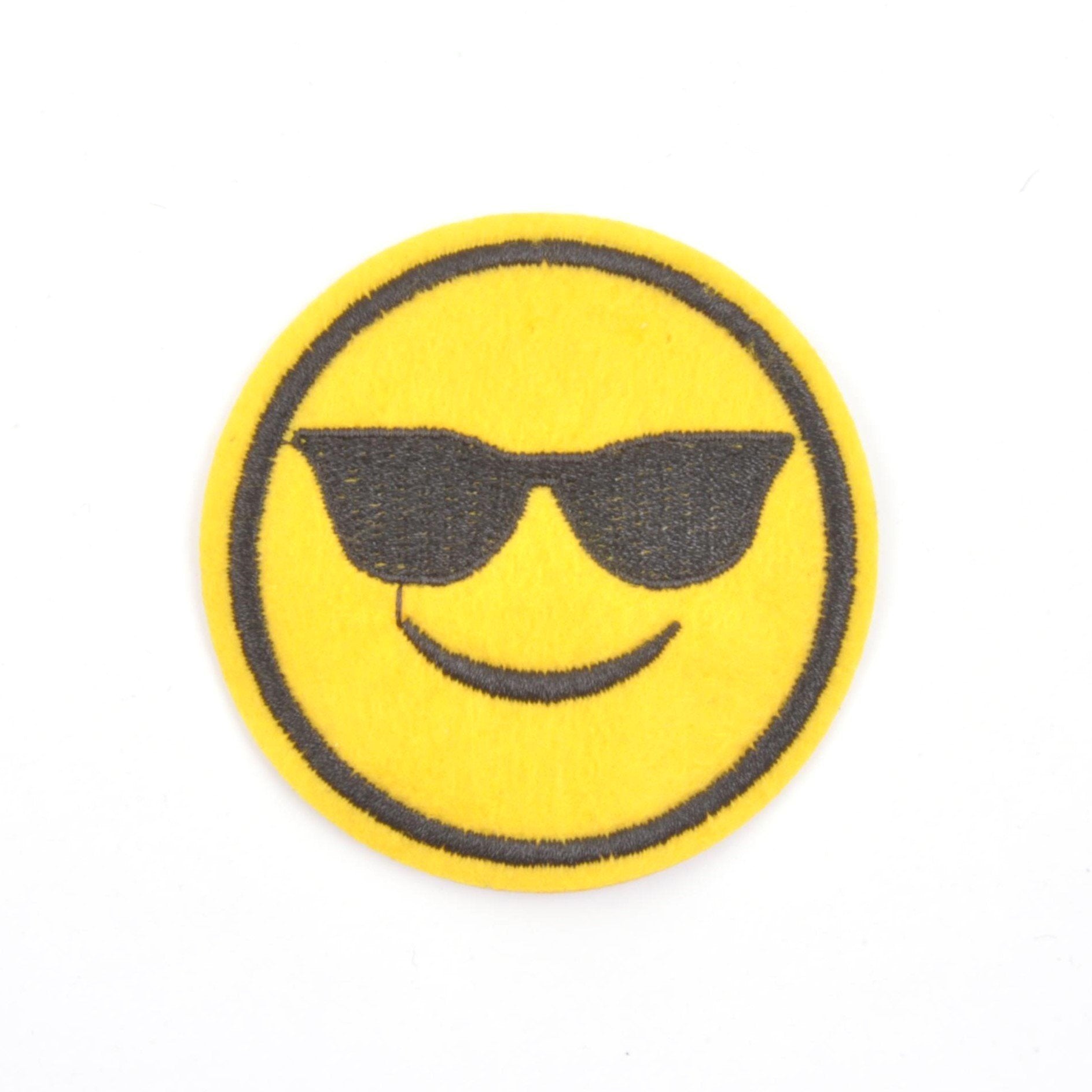 Smile Face Emoji Iron On Patch - Minimum Mouse