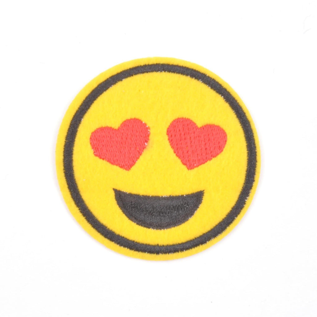 Smile Face Emoji Iron On Patch - Minimum Mouse