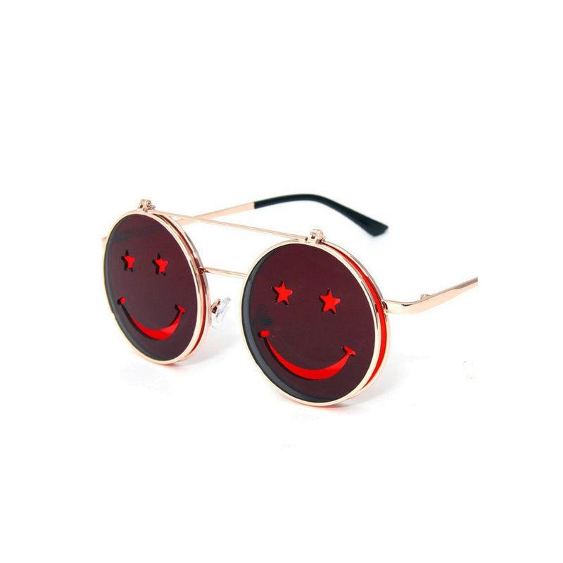 SMILEY Flip Up Face Sunglasses - Minimum Mouse
