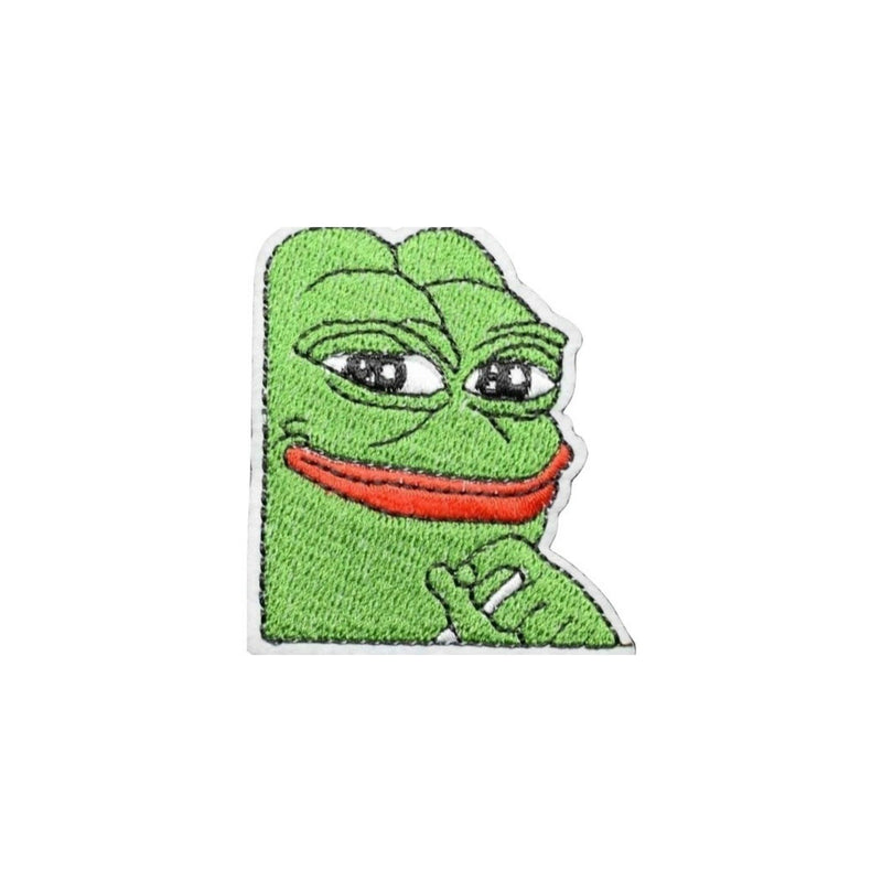 Smug Pepe Iron On Patch - Minimum Mouse
