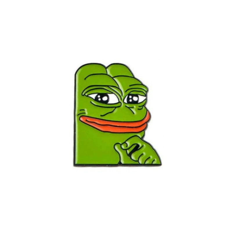 Smug Pepe The Frog Meme Enamel Lapel Pin Badge - Minimum Mouse
