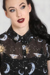 Solaris Sun and Moon Blouse by Hell Bunny