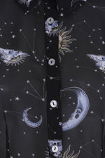 Solaris Sun and Moon Blouse by Hell Bunny