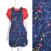 Space Rockets Cord Dungaree Pinafore Dress by Run and Fly - Minimum Mouse