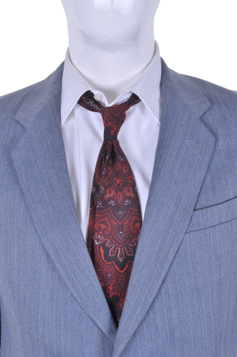 St Michael Blue Herringbone Tweed Suit 42R - Minimum Mouse