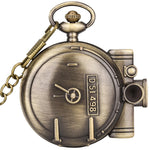 Steam Train Quartz Pocket Watch