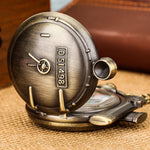 Steam Train Quartz Pocket Watch