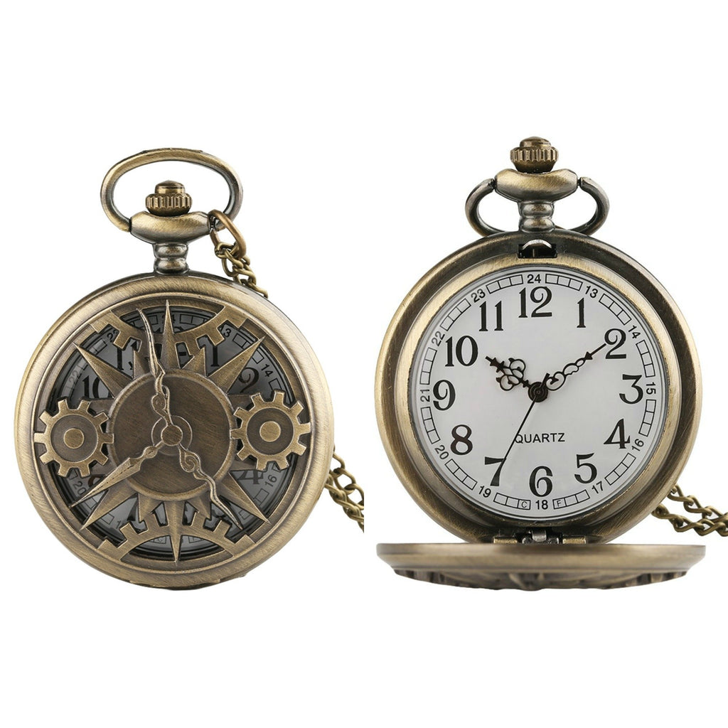 Steampunk Dials Quartz Pocket Watch - Minimum Mouse