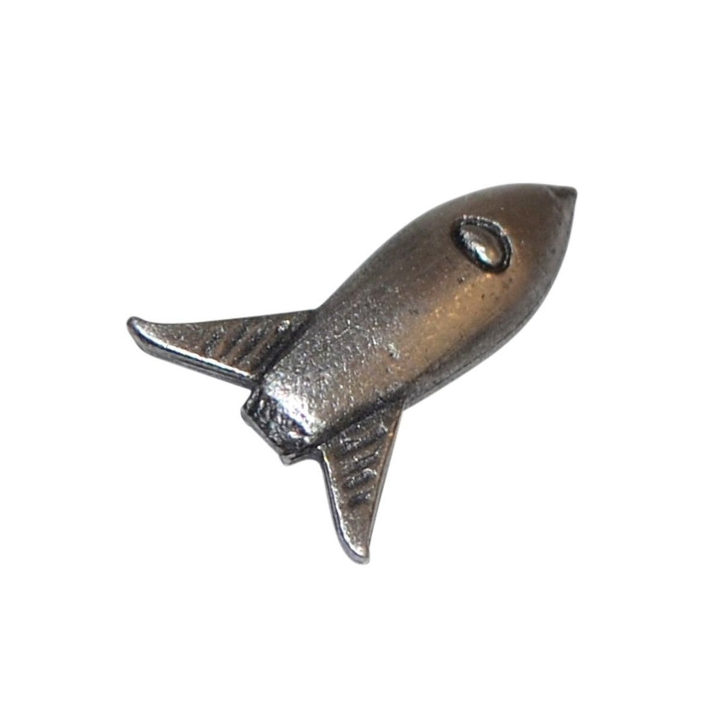 Steampunk Rocket Pewter Lapel Pin Badge - Minimum Mouse