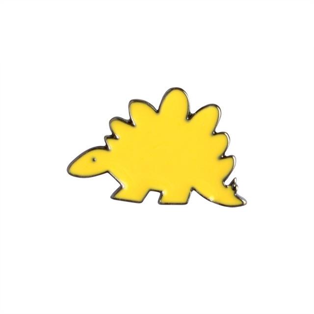 Stegosaurus Dinosaur Enamel Lapel Pin Badge - Minimum Mouse