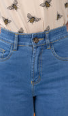 High Waist Blue Denim Jeans by Run and Fly