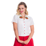 Strawberry Fields Blouse by Banned Apparel - Minimum Mouse