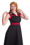 Strawberry Fields Collar Swing Dress by Banned Apparel - Minimum Mouse
