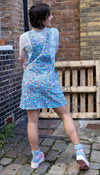 Sugar and Sloth Print Dungaree Pinafore Dress by Run and Fly
