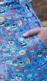 Sugar and Sloth Print Dungaree Pinafore Dress by Run and Fly