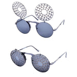 SUNDIAL Flip Up Steampunk Sunglasses - Minimum Mouse