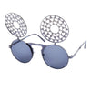 SUNDIAL Flip Up Steampunk Sunglasses - Minimum Mouse