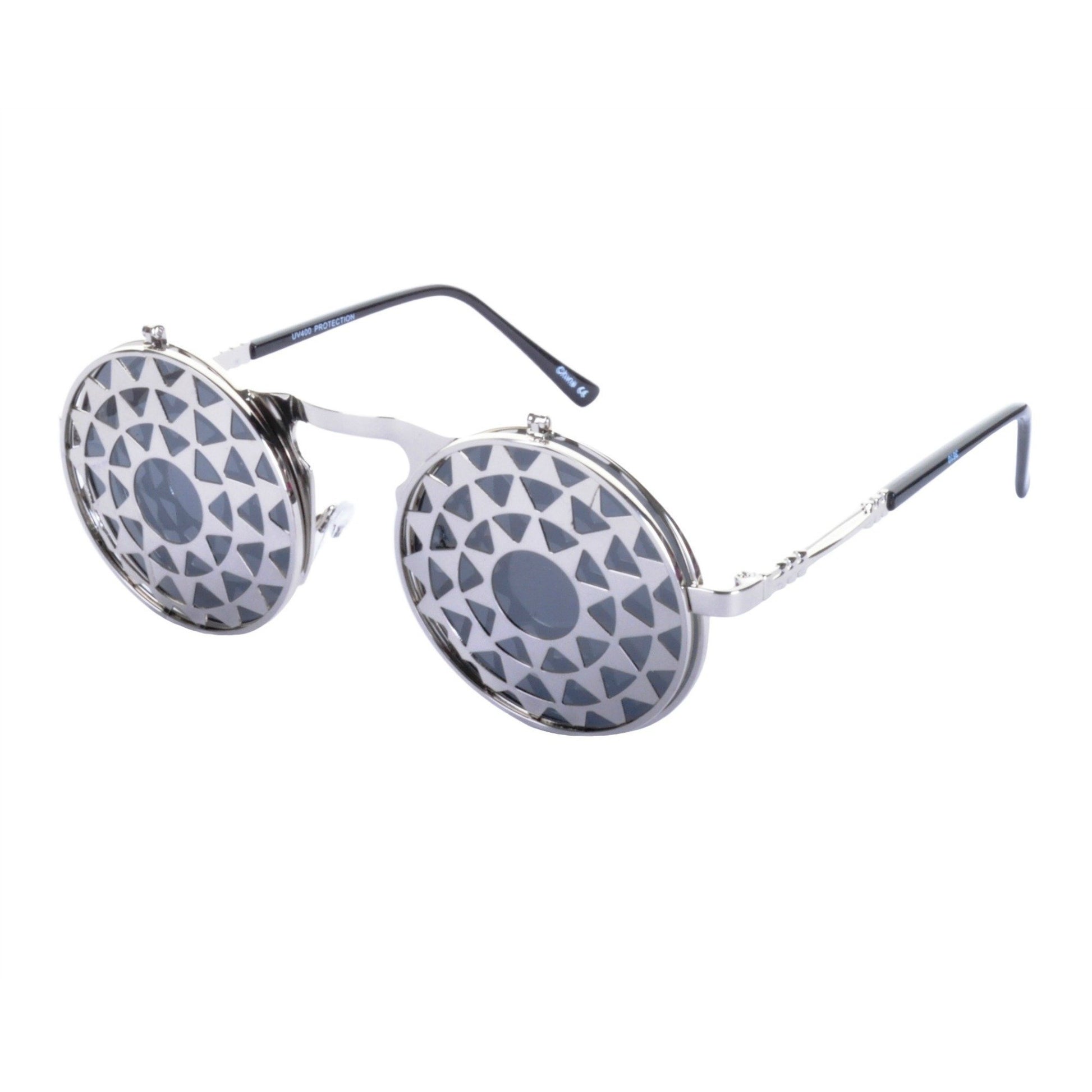 SUNDIAL Flip Up Steampunk Sunglasses - Minimum Mouse