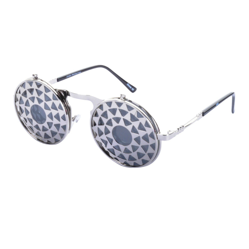 SUNDIAL Flip Up Steampunk Sunglasses - Minimum Mouse