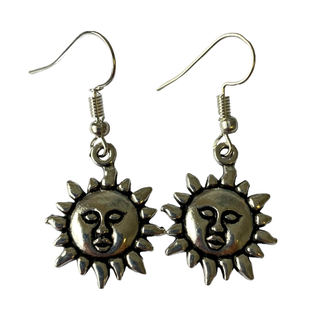 Little Silver Sun Earrings