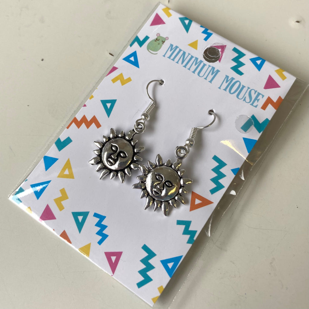 Little Silver Sun Earrings