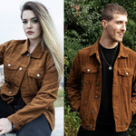 Tan Brown Cord Jacket by Run and Fly - Minimum Mouse