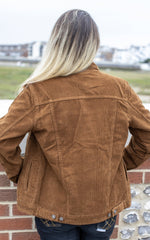 Tan Brown Cord Jacket by Run and Fly - Minimum Mouse