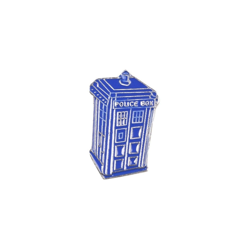 Tardis Police Box Enamel Lapel Pin Badge - Minimum Mouse