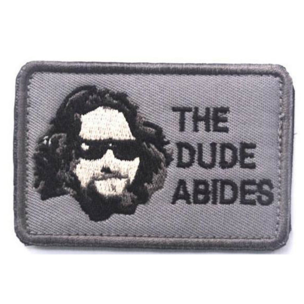 The Big Lebowski The Dude Abides Sew On Patch - Minimum Mouse