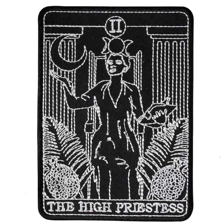 The High Priestess Tarot Card Iron On Patch - Minimum Mouse