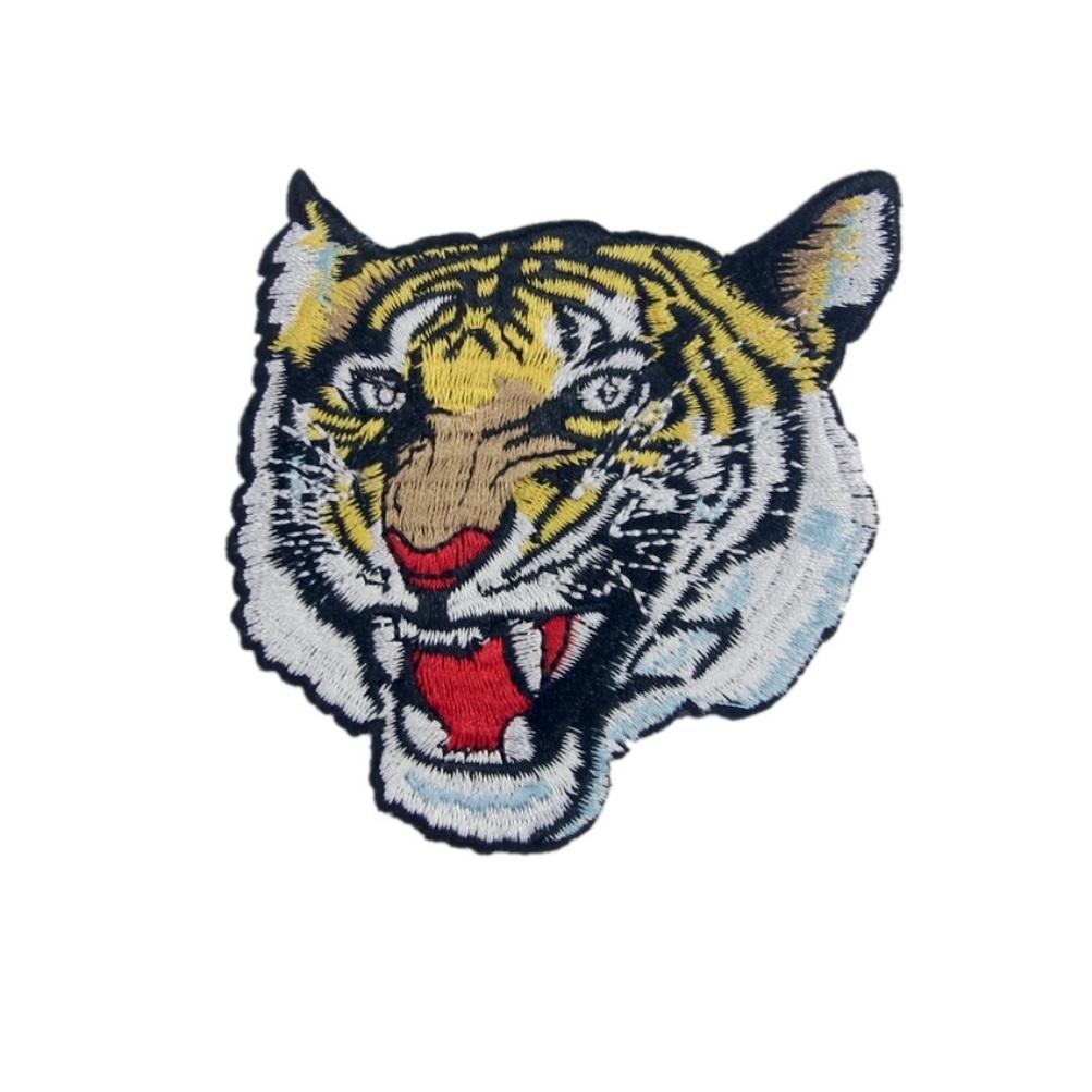 Tiger Face Iron On Patch - Minimum Mouse