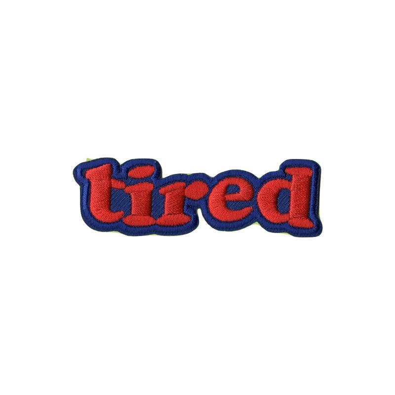 Tired Iron On Patch - Minimum Mouse