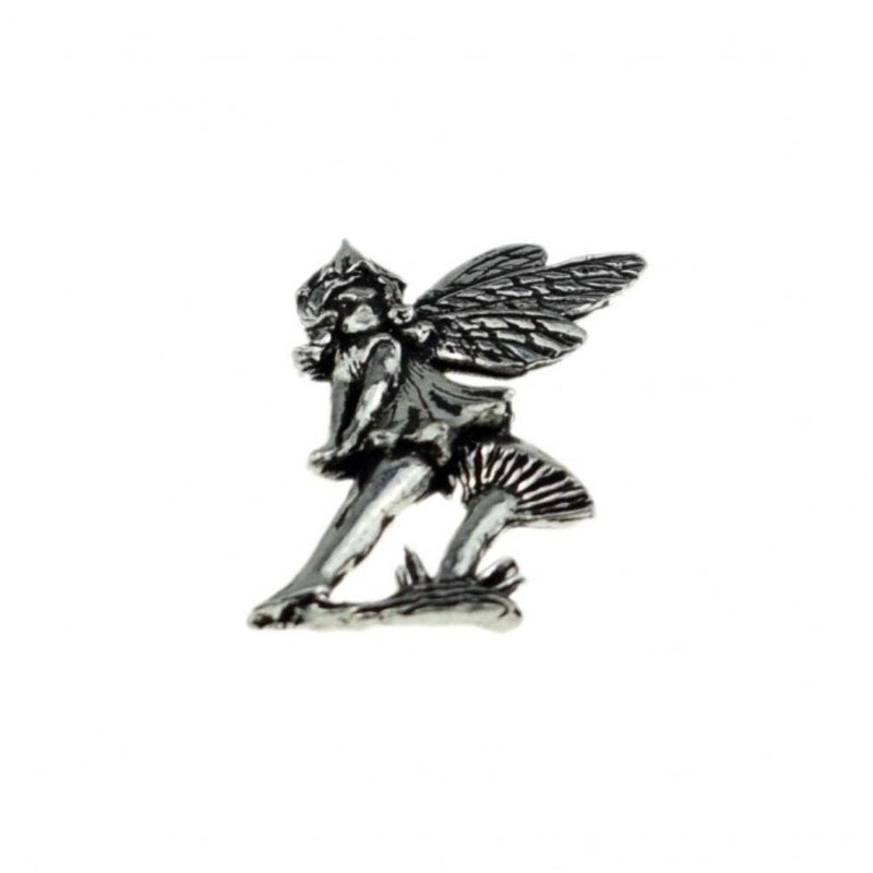 Toadstool Fairy Pewter Lapel Pin Badge - Minimum Mouse