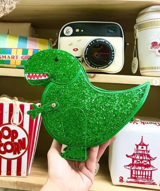Glittery T Rex Dinosaur Handbag