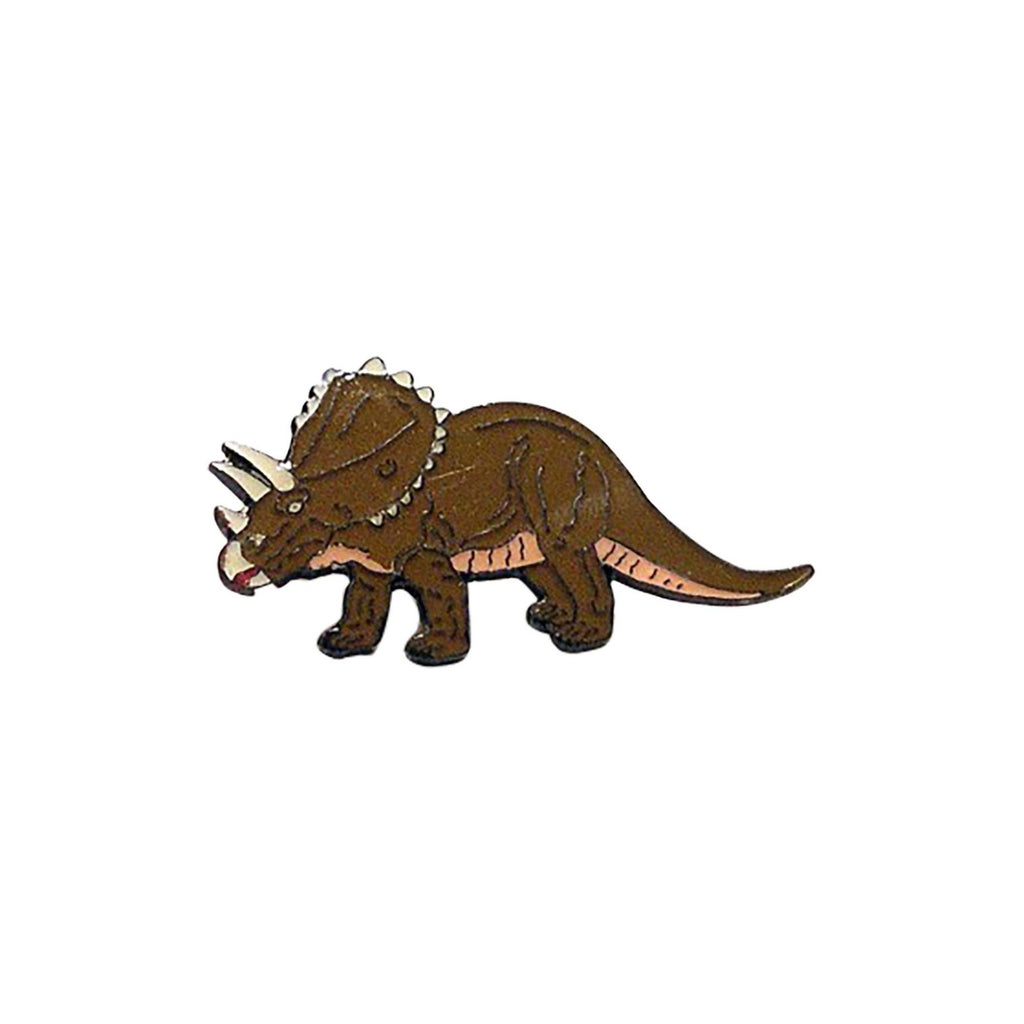 Triceratops Dinosaur Enamel Lapel Pin Badge - Minimum Mouse