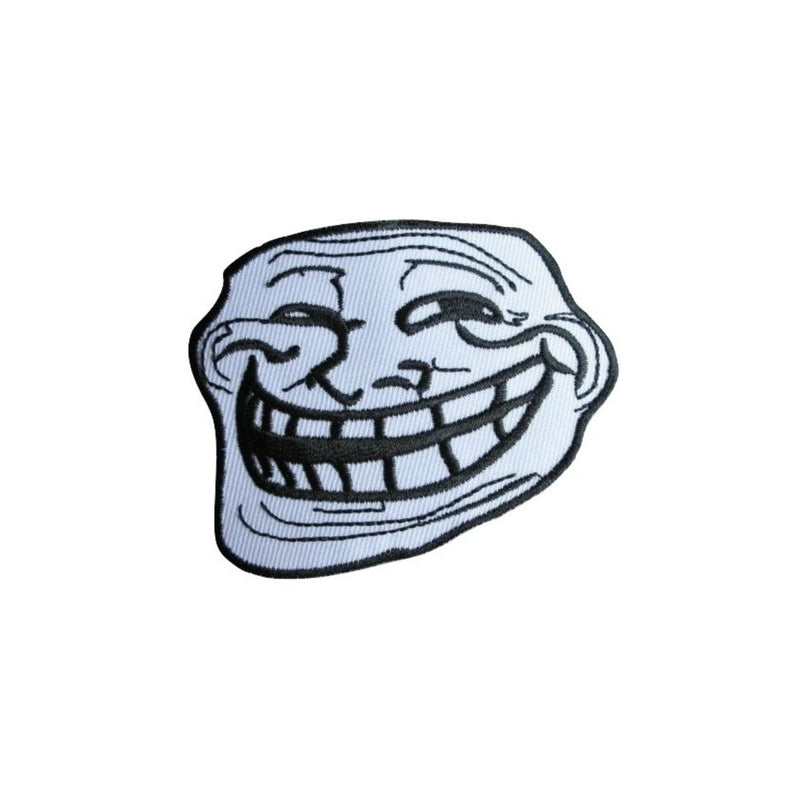 Troll Face Meme Iron On Patch - Minimum Mouse