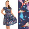 UFO Space Print Dress by Run and Fly - Minimum Mouse