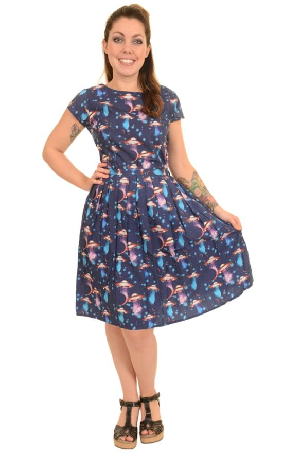 UFO Space Print Dress by Run and Fly - Minimum Mouse