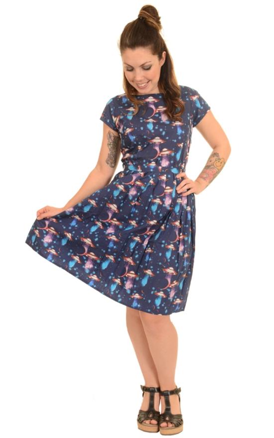 UFO Space Print Dress by Run and Fly - Minimum Mouse