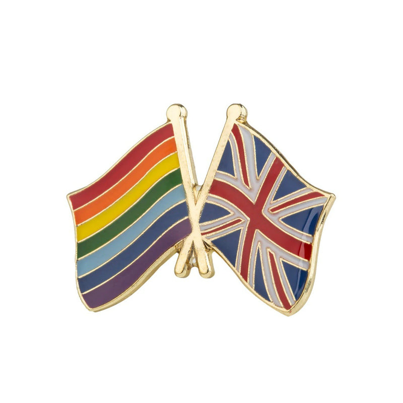 UK LGBT Flag Lapel Pin Badge - Minimum Mouse