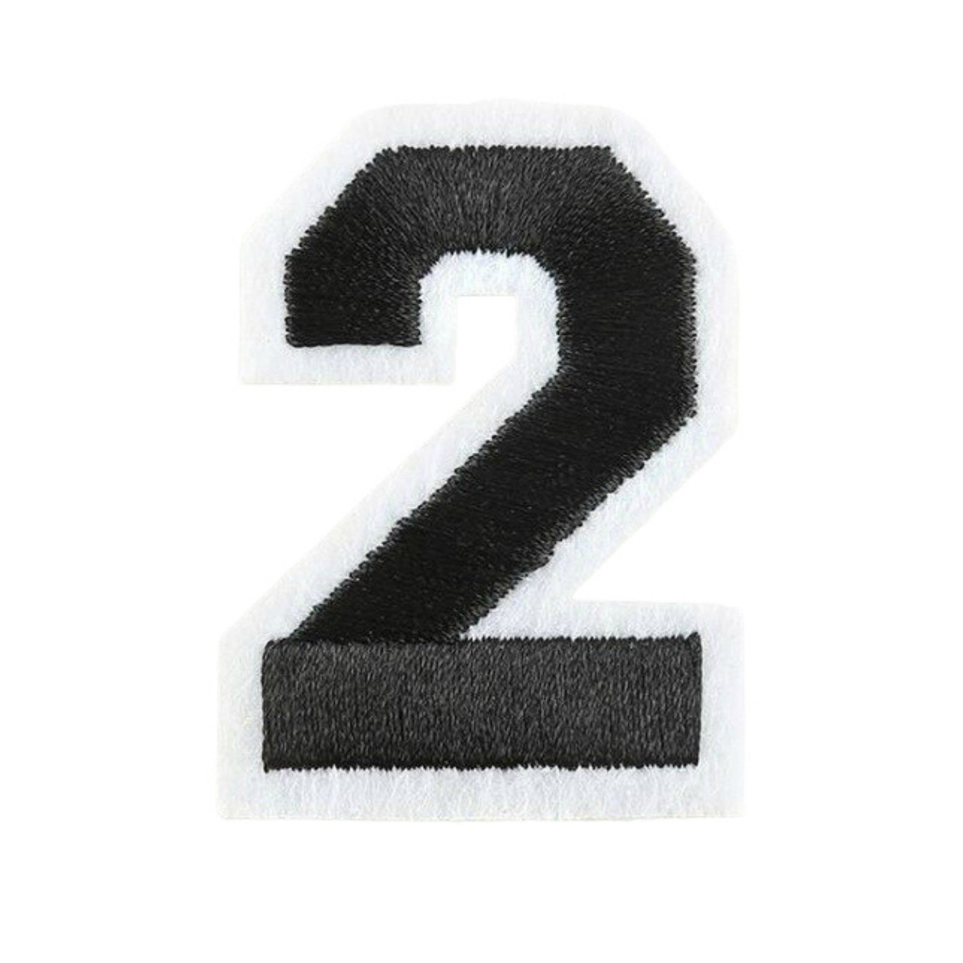 Varsity Number Iron On Patch - Minimum Mouse