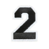 Varsity Number Iron On Patch - Minimum Mouse