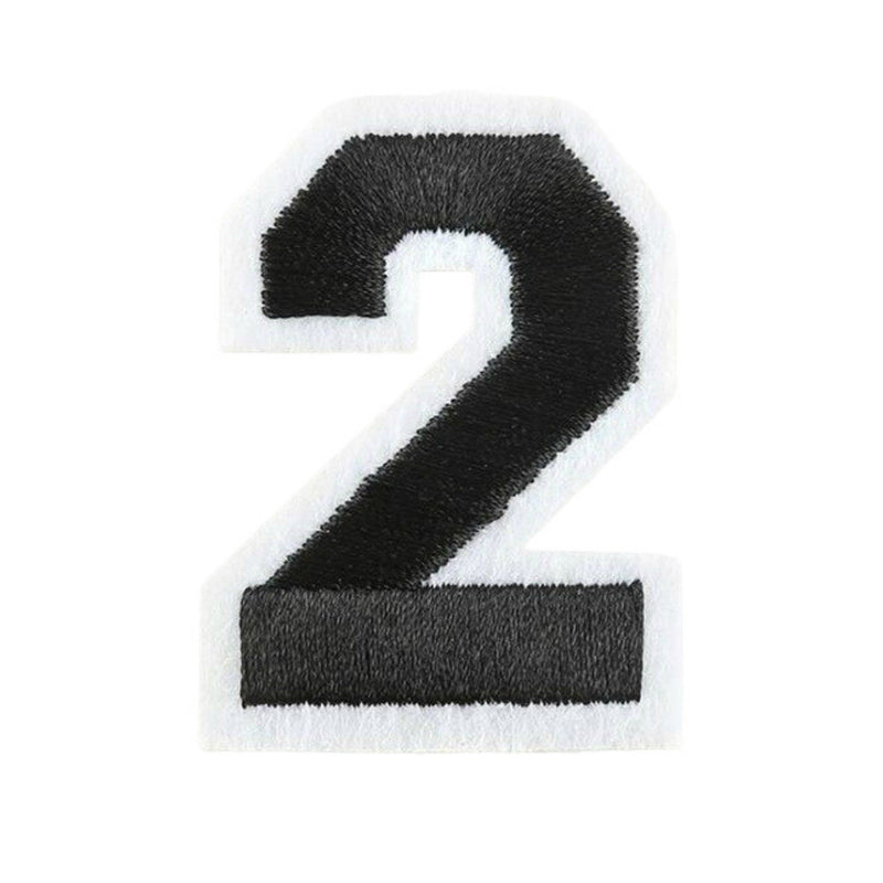 Varsity Number Iron On Patch - Minimum Mouse