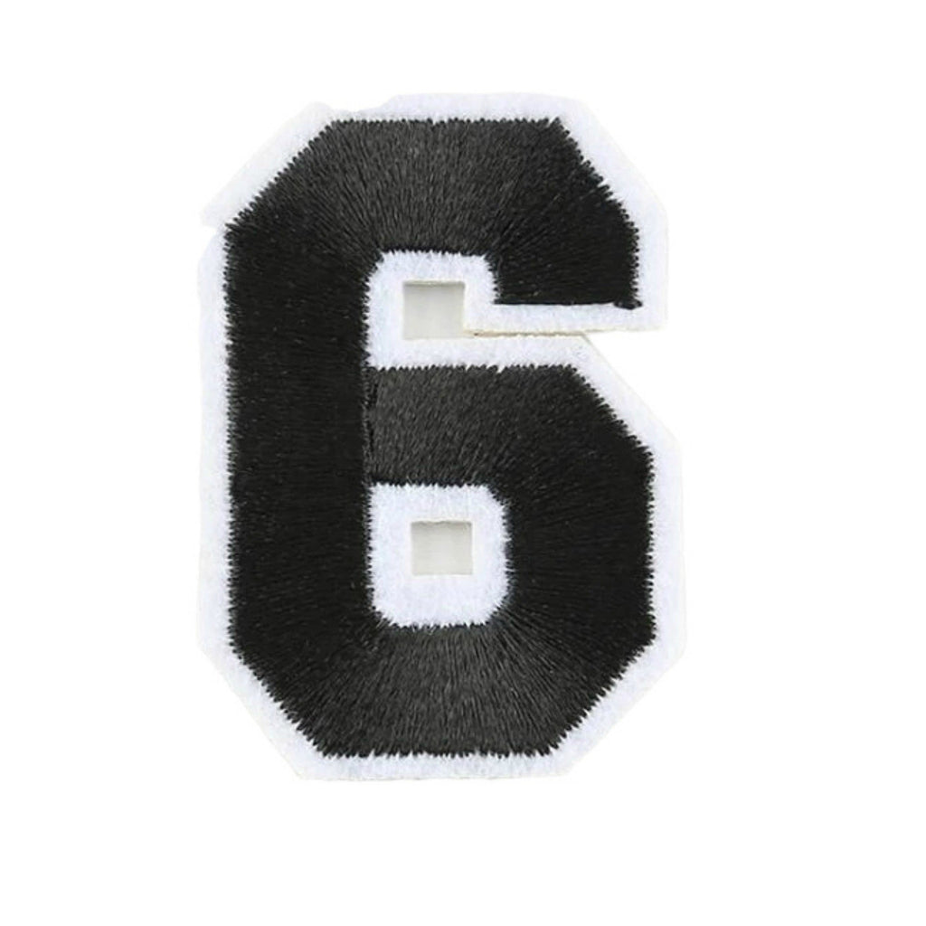 Varsity Number Iron On Patch - Minimum Mouse