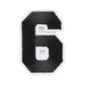 Varsity Number Iron On Patch - Minimum Mouse
