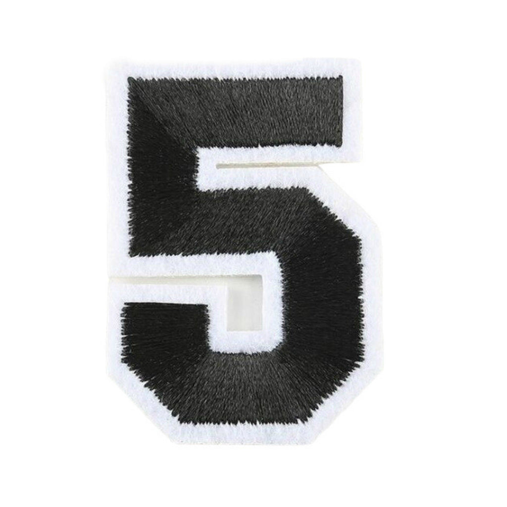 Varsity Number Iron On Patch - Minimum Mouse